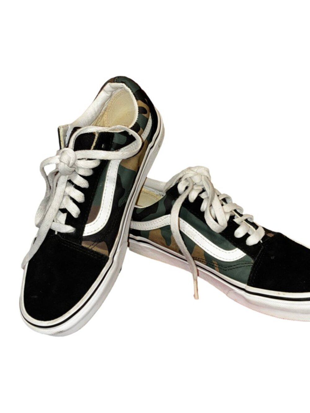 Sz.7.5*Vans*Old Skool Canvas/Suede Woodland Camo Sneakers